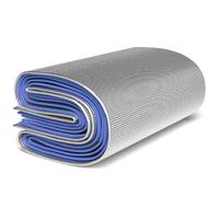 Tapis de Camping 4 mm D'épaisseur Tapis de Sol Isolant en Aluminium Enroulable Tapis de Sommeil en Mousse,Tapis de Couchage léger pour Extérieur Camping Randonnée Pique-Nique(1.5m x 2m)