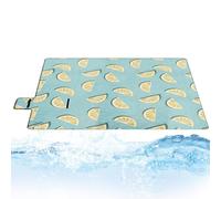 Tapis de camping,Couvertures d'extérieur imperméables | 198 x 198 cm antidérapant pliable avec poignée pour appartement terrasse intérieure festival piscine voyage cour porche balcon