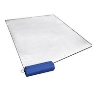 Tapis de Camping Double Face en Feuille d'aluminium 71 x 79'' imperméable pour Pique-Nique, Isolant Thermique avec Sac de Rangement, Coussin en Mousse pour réfléchir la Chaleur, décorations à l'air l
