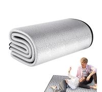 Tapis de camping en aluminium - Coussin isolant en aluminium, conception de couverture double face, tapis de pique-nique thermique, construction légère et pliable, accessoire d'extérieur portable