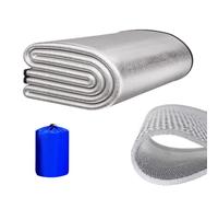 Tapis de camping en aluminium - tapis isolant pour feuille imperméable portable | Poche de rouleau de sommeil extérieur épaissie | MA étanche à l'humidité en camping | Tapis de sommeil en mousse