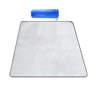 Tapis de camping en aluminium - Tapis isolant réfléchissant en feuille d'aluminium | Tapis de couchage pliable d'extérieur | Tapis en mousse imperméable pour parc, jardin, prairie, randonnée ou