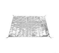 Tapis de camping en feuille d'aluminium, 125 x 200 cm, tapis de couchage en mousse avec sac de rangement, résistant à l'humidité et isolant thermique, tapis d'extérieur léger et portable pour camping