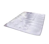 Tapis de camping en feuille d'aluminium imperméable en mousse EVA, isolation thermique, résistant à l'humidité, pour tente, randonnée, plage, pique-nique, yoga, activités de plein air, argenté, 200 x