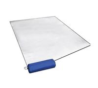 Tapis de camping en feuille d'aluminium isolant imperméable en mousse thermique pour camping, camping, camping, randonnée, pique-nique (200 x 200 cm)