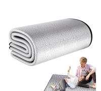 Tapis de camping en mousse, 90 x 200 cm, couverture en mousse d'aluminium pliable, tapis de tente de couchage isolant, tapis de sol pour le camping, les voyages en plein air