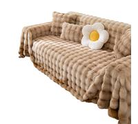Tapis de canapé épais en peluche pour animal de compagnie, serviette de canapé antidérapante pour l'hiver chaud
