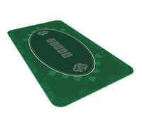 Tapis de casino - Bullets Playing Cards - Poker Texas Hold'em - 140 x 75 cm - Vert - Compact et professionnel