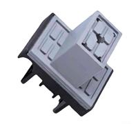 Tapis de chaîne de transport pour machine à bandes de bord en caoutchouc et nylon 80 x 63 mm - Support stable anti-vibration - Noir et gris pour plate-forme de convoyeur de travail du bois