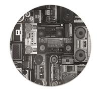 Tapis de Chaise ø100 cm Imperméable Antidérapant Rectangulaire PVC pour Maison et Bureau Protecteur de Sol Facile à Nettoyer Protège-Sol Résistance aux Dommages - Boombox à l'ancienne