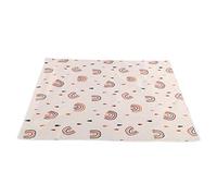 Tapis de chaise bébé, antidérapant tapis sol salle à manger 110x110 cm pour nourrisson et enfant en bas âge lors des repas ou jeux