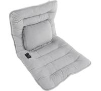 Tapis de chaise chauffant en graphène gris clair avec adaptateur 3C Coussin chauffant pour l'hiver Maison USB