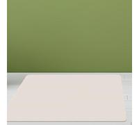 Tapis de Chaise de Bureau 55 x 100 cm Antidérapant et Insonorisé sous Main Antidérapant roulettes Résistant pour Sols en Bois Dur, Stratifié, Parquet, Blanc cassé