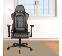 Tapis de Chaise de Bureau 55 x 55 cm Différentes Tailles Protection de Sols Rectangulaire Lavable roulettes Résistant pour Les Chaises de Jeu Ou de Bureau, Kaki