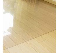 Tapis de chaise de bureau antidérapant en PVC transparent pour sols durs Facile à nettoyer 1,5 mm d'épaisseur 90 x 150 cm Parfait pour parquet et parquet
