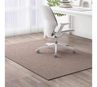 Tapis de chaise de bureau antidérapant pour sols durs et moquettes, 200 x 300 cm, marron, idéal pour la maison et le bureau, protection durable du sol pour stratifiés
