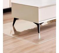 Tapis de chaise de bureau en PVC transparent pour parquet et moquette - Protection de sol transparente antidérapante multi-usage pour la maison et le bureau 50 x 150 cm 1,5 mm d'épaisseur