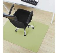 Tapis de chaise de bureau extra large en cuir synthétique pour plancher en bois dur, protection de sol antidérapant, glisse facilement, pour chaise de jeu d'ordinateur, vert, 100 x 180 cm