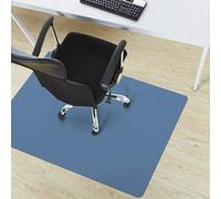 Tapis de chaise de bureau extra large en cuir synthétique pour plancher en bois dur, protection de sol antidérapant, glisse facilement, pour chaise de jeu d'ordinateur, bleu marine, 100 x 180 cm