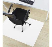 Tapis de chaise de bureau extra large en cuir synthétique pour plancher en bois dur, protection de sol antidérapant, glisse facilement, pour chaise de jeu d'ordinateur, blanc, 100 x 180 cm