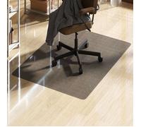 Tapis de chaise de bureau - HOMCOM - rectangulaire antidérapants en plastique noir - 120x90 cm