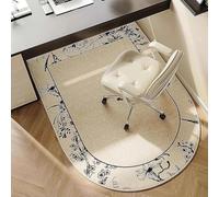 Tapis de chaise de bureau insonorisé, antidérapant à poils courts pour moquette et parquet, lavable, design moderne pour bureau et jeu