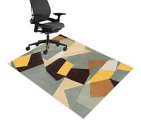 Tapis de chaise de bureau pour moquette, 70 x 80 cm, tapis de chaise de bureau d'ordinateur pour moquette, tapis de chaise de jeu pour sol dur, tapis de protection de sol en bois dur, protection de