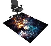Tapis de chaise de bureau pour moquette, 70 x 80 cm, tapis de chaise de bureau d'ordinateur pour moquette, tapis de chaise de jeu pour sol dur, tapis de protection de sol en bois dur, protection de