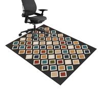 Tapis de chaise de bureau pour moquette, 70 x 80 cm, tapis de chaise de bureau d'ordinateur pour moquette, tapis de chaise de jeu pour sol dur, tapis de protection de sol en bois dur, protection de