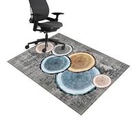 Tapis de chaise de bureau pour moquette, 70 x 80 cm, tapis de chaise de bureau d'ordinateur pour moquette, tapis de chaise de jeu pour sol dur, tapis de protection de sol en bois dur, protection de