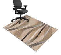 Tapis de chaise de bureau pour moquette, 70 x 80 cm, tapis de chaise de bureau d'ordinateur pour moquette, tapis de chaise de jeu pour sol dur, tapis de protection de sol en bois dur, protection de