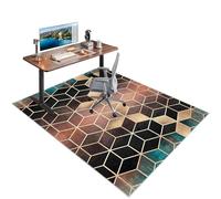 Tapis de Chaise de Bureau Rectangulaire Tapis de Protectors de Sol pour Sols Durs, Tapis Protège-Sol pour Chaise de Bureau, Tapis de Sol Bureau pour Sol Dur Stratifié et Carrelage 130 x 150 cm