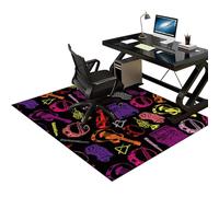 Tapis de chaise de bureau robuste pour moquette et planchers en bois dur - 160 x 200 cm - Protection durable pour chaise de bureau et de jeu - Tapis de sol antidérapant pour la maison et le bureau