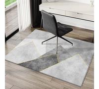 Tapis de chaise de bureau robuste pour moquette et planchers en bois dur, protecteur de bureau de jeu antidérapant, tapis épais multi-usage pour la maison et le bureau (anthracite, 80 x 120 cm)