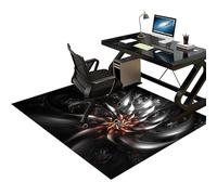 Tapis de chaise de bureau robuste pour moquette et planchers en bois dur, protection de sol extra large, 200 x 230 cm, tapis durable et tapis de sol dur