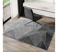 Tapis de chaise de bureau, tapis de chaise pour sol en bois dur, tapis de sol antidérapant, tapis de chaise, tapis de chaise de bureau, pour la maison et le bureau (100 x 120 cm, style 1)