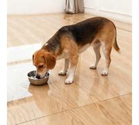 Tapis de chaise de bureau transparent en PVC transparent pour bois et carrelage, antidérapant, imperméable, résistant à la chaleur, respectueux de l'environnement, design rectangulaire pour la maison