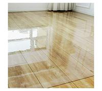 Tapis de chaise de bureau transparent résistant aux rayures et insonorisant - Protection de sol pour escaliers et paillassons - Découpable - Plusieurs tailles - Transparent - 1 mm - 120 x 170 cm