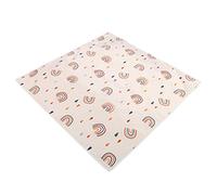 Tapis de Chaise de Salle à Manger pour bébé, Multifonctionnel, Support Antidérapant, Imperméable et Facile à Nettoyer, Doux et Confortable (110 * 110CM SMT105-EF345)