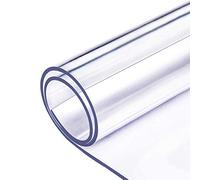 Tapis de chaise en verre pour plancher en bois dur, angle droit de 1,5/2 mm d'épaisseur, tapis de chaise de bureau transparent pour tapis, 35 tailles (2 mm, 100 x 160 cm)