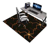 Tapis de Chaise Gaming, Tapis de Sol pour Fauteuil, Tapis Protection Sol Chaise Bureau, Tapis de Chaise à Rouler, Tapis de Sol Bureau Tissu, Tapis Antidérapant Sous Chaise de Bureau 180 x 230 cm