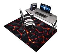 Tapis de Chaise Gaming, Tapis de Sol pour Fauteuil, Tapis Protection Sol Chaise Bureau, Tapis de Chaise à Rouler, Tapis de Sol Bureau Tissu, Tapis Antidérapant Sous Chaise de Bureau 180 x 230 cm