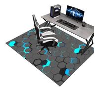 Tapis de Chaise Gaming, Tapis de Sol pour Fauteuil, Tapis Protection Sol Chaise Bureau, Tapis de Chaise à Rouler, Tapis de Sol Bureau Tissu, Tapis Antidérapant Sous Chaise de Bureau 180 x 190 cm