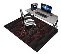 Tapis de Chaise Gaming, Tapis de Sol pour Fauteuil, Tapis Protection Sol Chaise Bureau, Tapis de Chaise à Rouler, Tapis de Sol Bureau Tissu, Tapis Antidérapant Sous Chaise de Bureau 180 x 200 cm