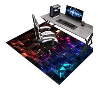 Tapis de Chaise Gaming, Tapis de Sol pour Fauteuil, Tapis Protection Sol Chaise Bureau, Tapis de Chaise à Rouler, Tapis de Sol Bureau Tissu, Tapis Antidérapant Sous Chaise de Bureau 180 x 250 cm