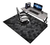 Tapis de Chaise Gaming, Tapis de Sol pour Fauteuil, Tapis Protection Sol Chaise Bureau, Tapis de Chaise à Rouler, Tapis de Sol Bureau Tissu, Tapis Antidérapant Sous Chaise de Bureau 180 x 200 cm