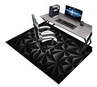 Tapis de Chaise Gaming, Tapis de Sol pour Fauteuil, Tapis Protection Sol Chaise Bureau, Tapis de Chaise à Rouler, Tapis de Sol Bureau Tissu, Tapis Antidérapant Sous Chaise de Bureau 150 x 180 cm