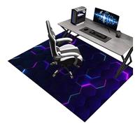 Tapis de Chaise Gaming, Tapis de Sol pour Fauteuil, Tapis Protection Sol Chaise Bureau, Tapis de Chaise à Rouler, Tapis de Sol Bureau Tissu, Tapis Antidérapant Sous Chaise de Bureau 180 x 190 cm