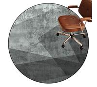 Tapis de Chaise pour parquet, Tapis de Chaise Rond for Moquette, parquet, Bureau et Jeux, Multicolore, Plusieurs Tailles(D,120)