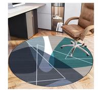 Tapis de Chaise pour sols durs， Tapis de Chaise Rond for Bureau et Gaming, for parquets recouverts de Moquette, Plusieurs Tailles, Multicolore(D,120)